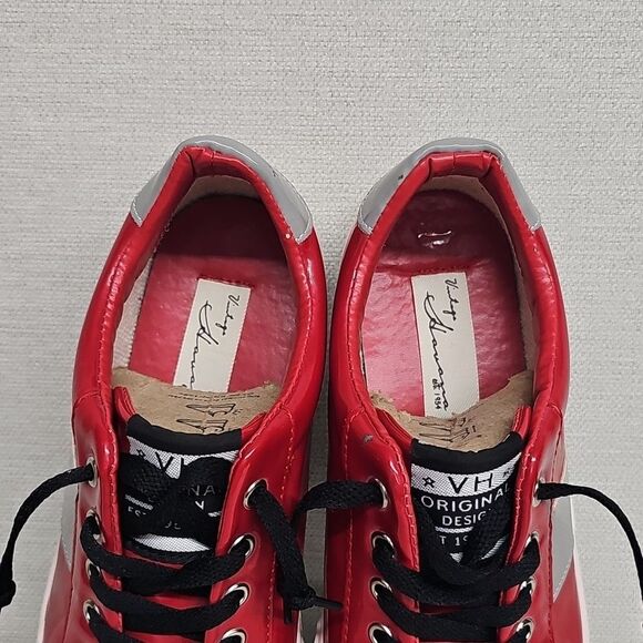 Vintage Havana Red and Silver Sneakers - Picture 4 of 10